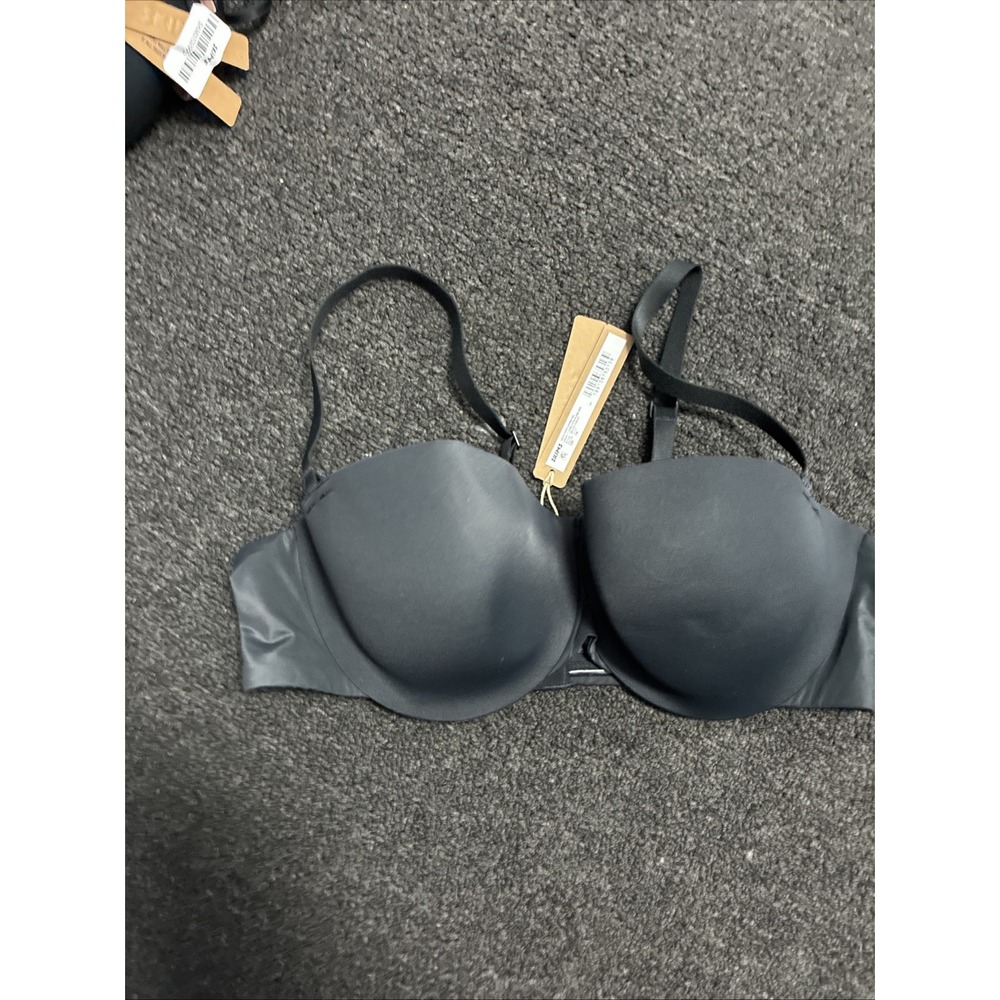 SKIMS Smoothing Intimates Full Coverage Lightly Lined Bra Onyx Black Size 38B